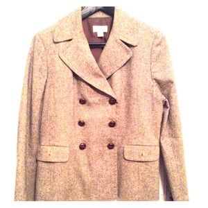Ann Taylor Loft tweed double breasted jacket.